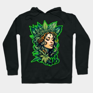 Aries weed girl Hoodie